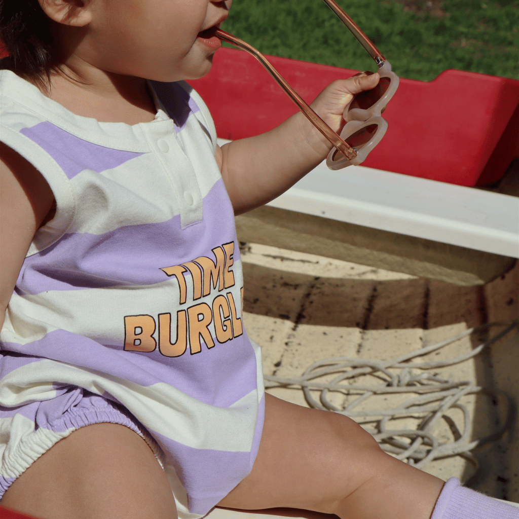 Lil time burglar organic romper